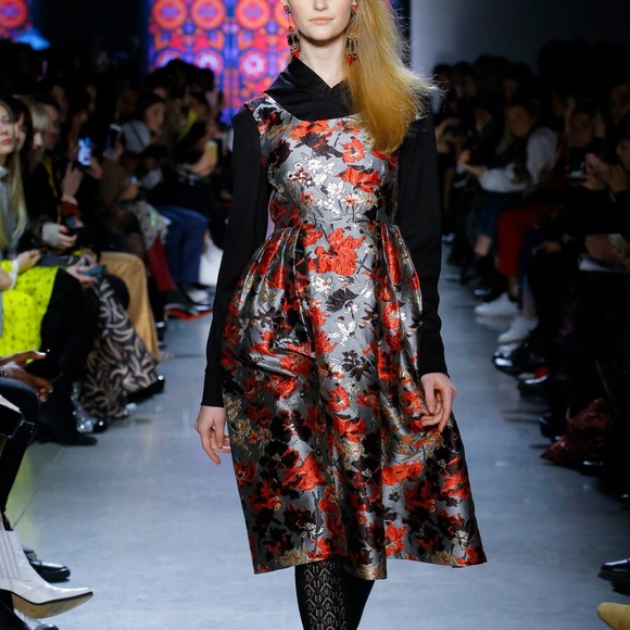 Anna Sui Fall 2018 Brocade Dress / holiday dress - Picture 1 of 7